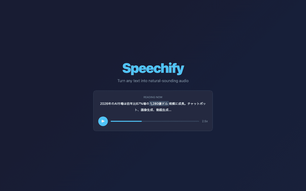 Speechify本音レビュー:通勤時間が「読書時間」に変わるAI読み上げアプリの実力